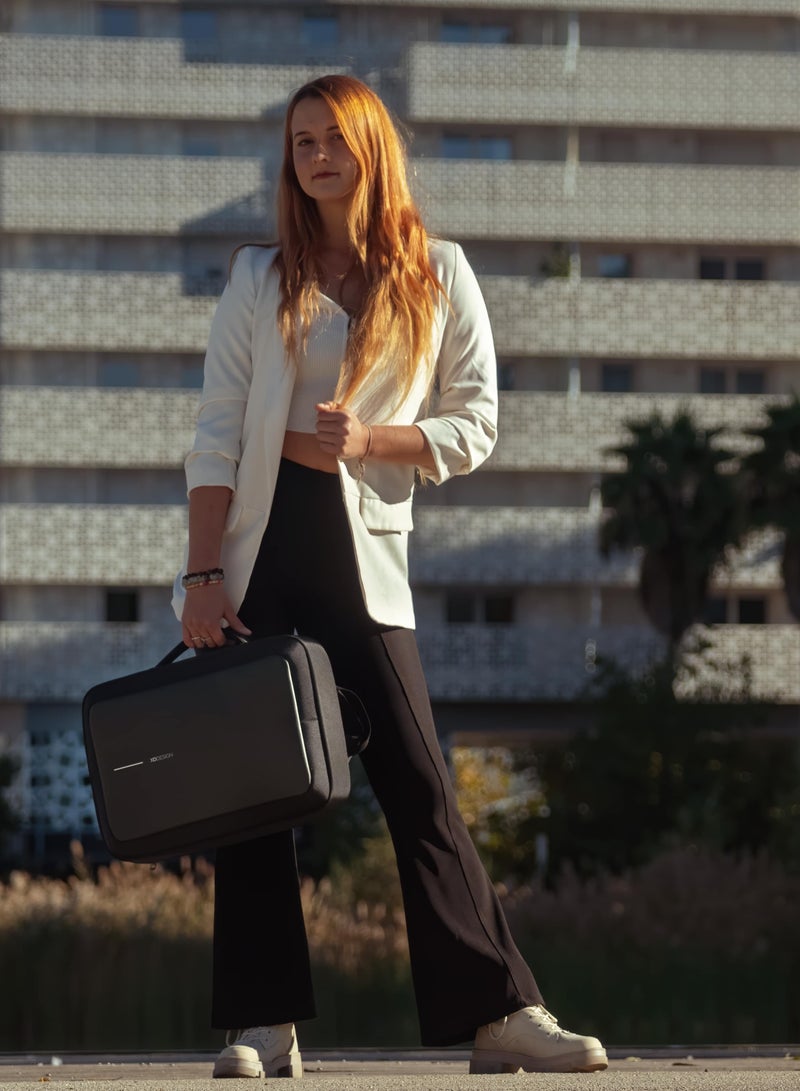 XD DESIGN Bobby Bizz 2.0 | Anti-Theft Backpack & Briefcase, Convertible Laptop & Tablet Travel Bag, Hidden Zipper, Cut Resistant, RFID Protected Pocket, Multi Compartments & Water Repellant - Black - Image 5