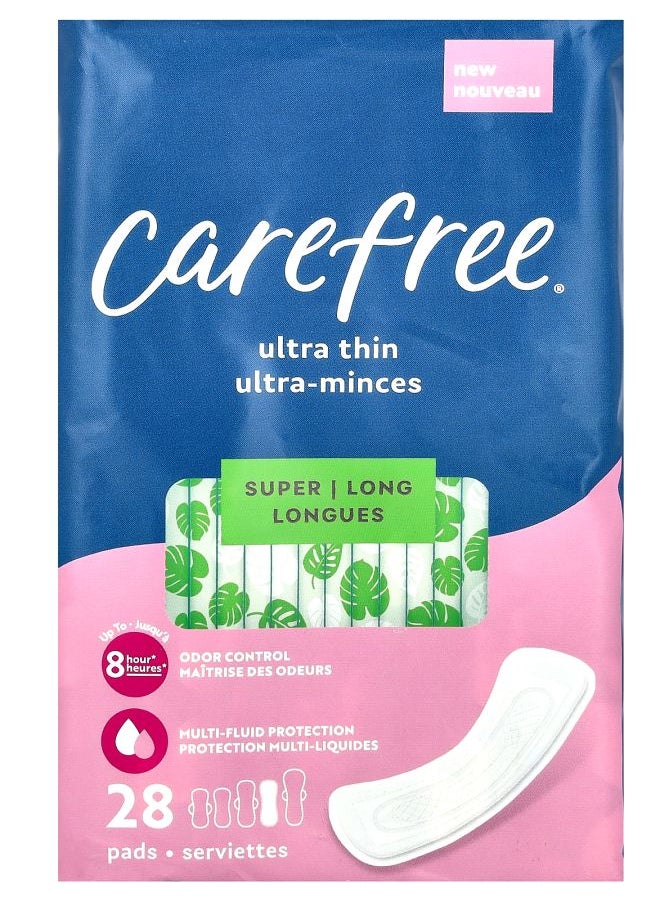 Carefree Ultra Thin Super Long 28 Pads 