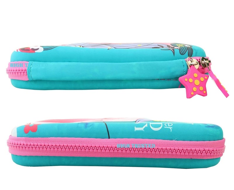 HIGH TRUSTED Polyester Premium Stylish 3D Eva Pencil Case For Girls And Boy - Pencil Pouch For Best Gift To Kids. - (1 Unit Sky Blue) - Image 4