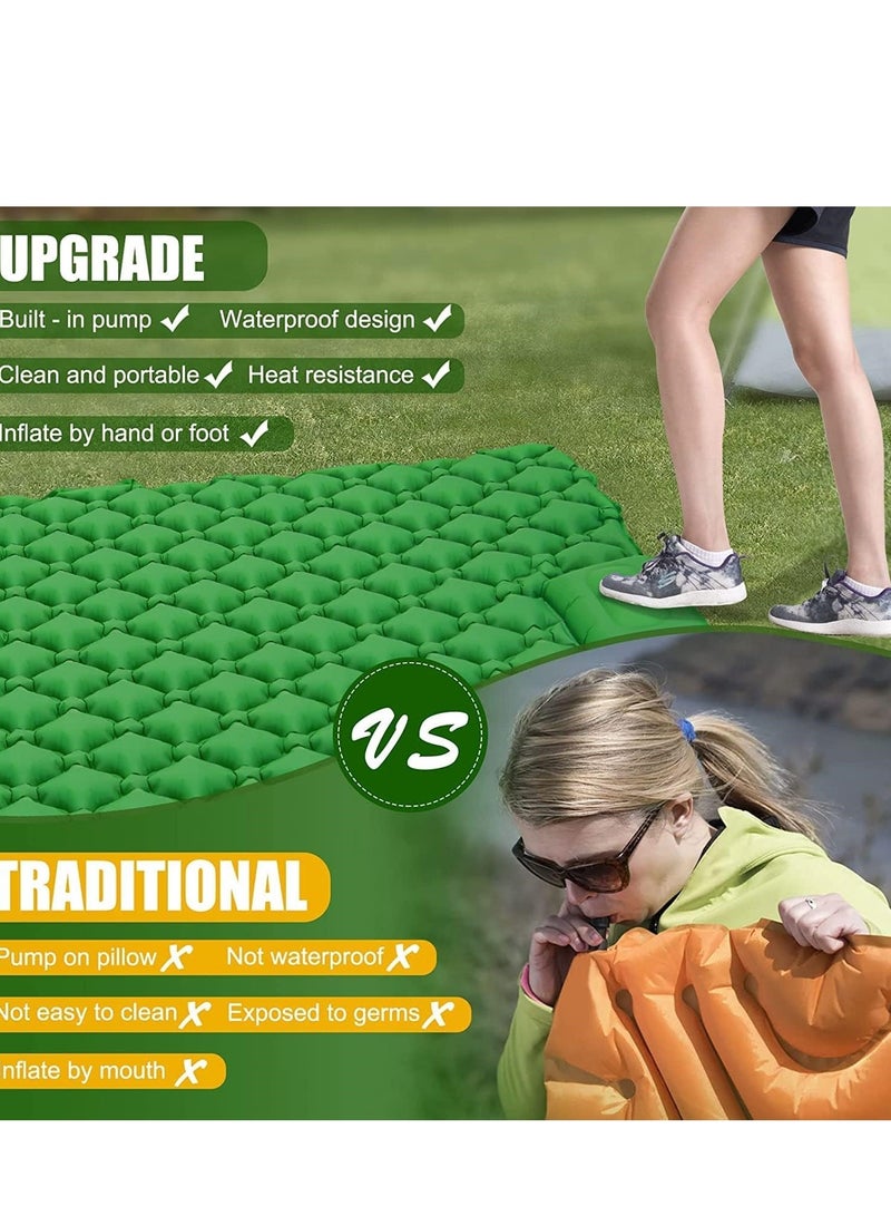 Premium Double Inflatable Sleeping Pad – Extra Thick, Built-in Foot Pump, Ultralight & Waterproof for Camping, Hiking & Travel - Image 3