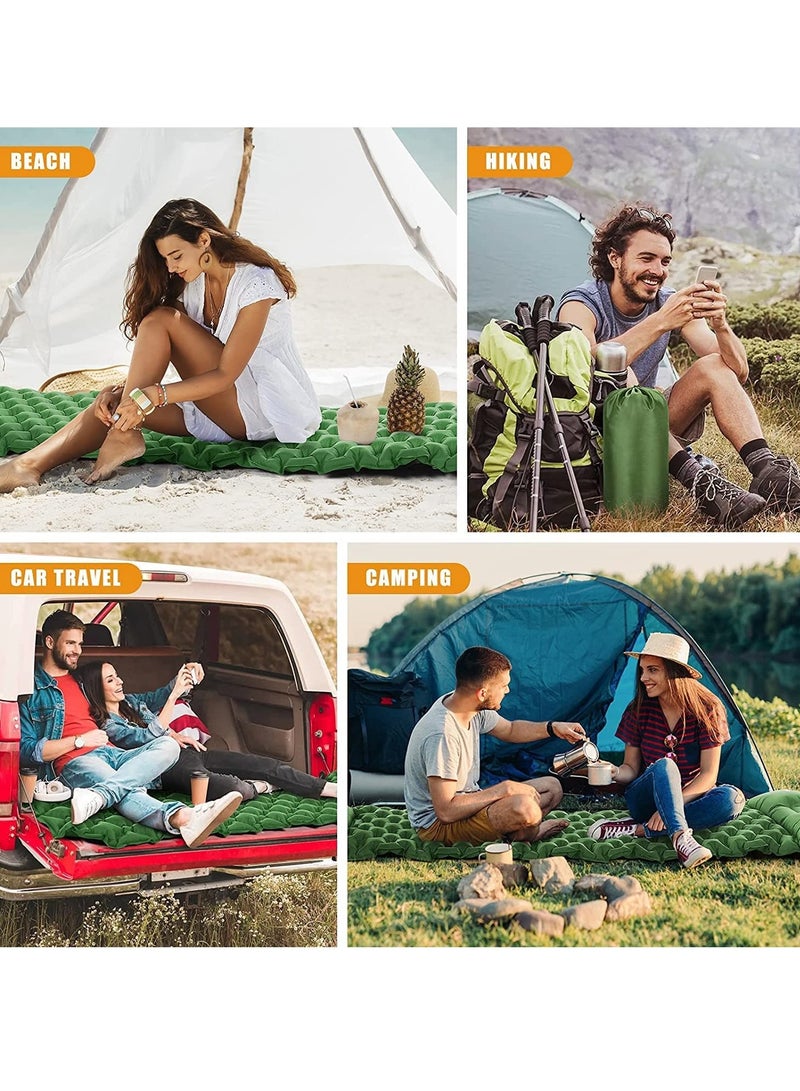 Premium Double Inflatable Sleeping Pad – Extra Thick, Built-in Foot Pump, Ultralight & Waterproof for Camping, Hiking & Travel - Image 4