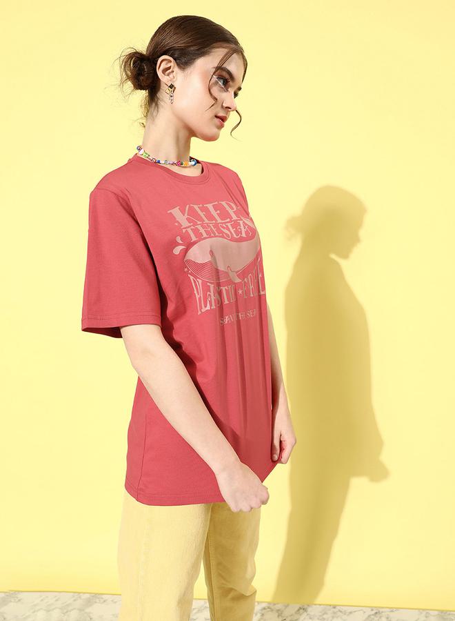 Oversized Graphic Print T-Shirt by Styli