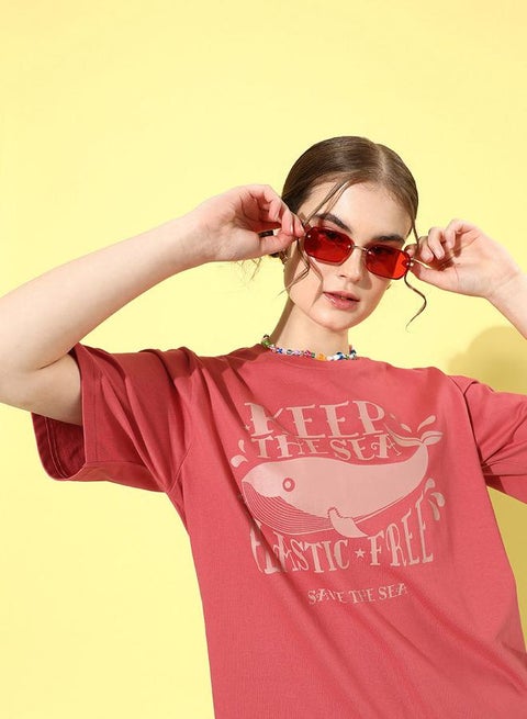 Oversized Graphic Print T-Shirt by Styli