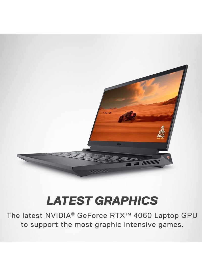 ديل لابتوب جيمينج G15 5530 (نسخة محدثة) بشاشة 15.6 بوصة FULL HD (1920x1080)، مع معالج Intel Core i7-13650HX/ذاكرة RAM 16GB DDR5/تخزين SSD 1TB/نظام Windows 11 Home/بطاقة رسومات NVIDIA GeForce RTX 4060 بسعة 8GB دولي - Image 4