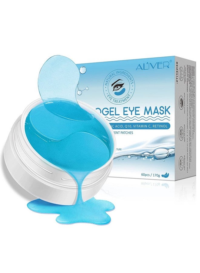 سيفودون رقعات هيدروجيل للعين، أقنعة هيدروجيل تحت العين للهالات السوداء، علاج مضاد للتجاعيد، قناع جل بادسي للعيون المنتفخة، العناية بالبشرة، 60 قطعة/30 زوجًا - Image 1