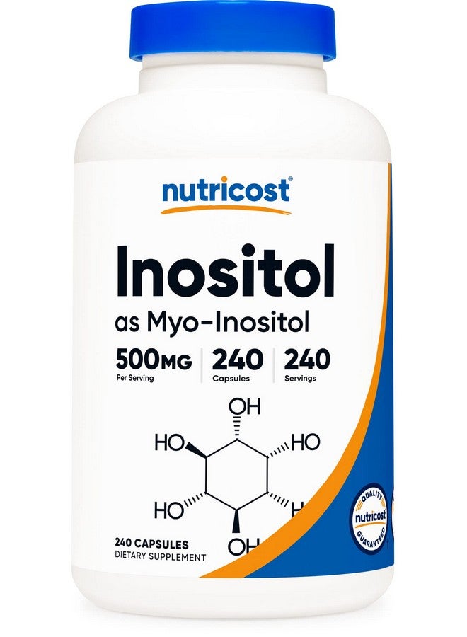 Nutricost Inositol Capsules 500Mg 240 Capsules Veggie Capsules Nongmo Gluten Free (Myoinositol) - Image 2