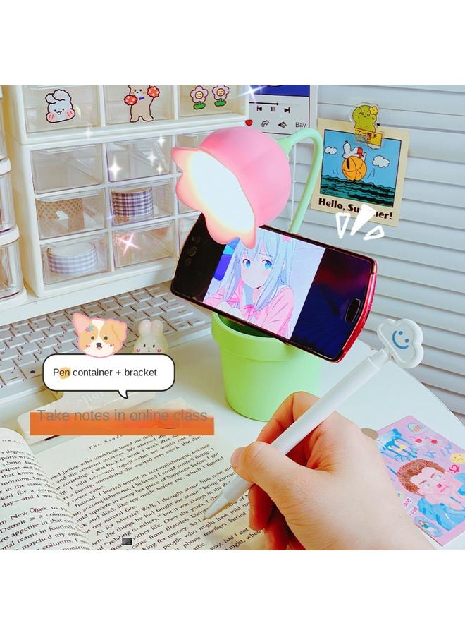 Bluejw New Desktop Reading Lamp For Students Multi-function Pen-holder USB Rechargeable Table Lamp Bedroom Bedside Lamp Night Light - Image 2