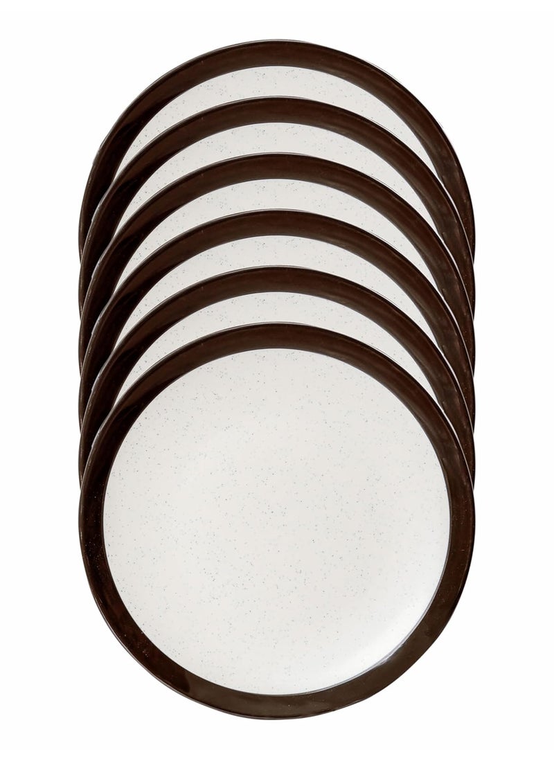 Servewell - Servewell Food Safe Melamine Dual Dinner Plate Set of 6pcs - Image 1
