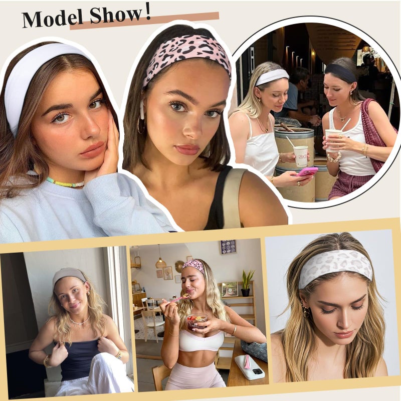 TERSE Leopard Headbands for Women Trendy Women Hair Accessories: Cute Cheetah Head Bands for Women's Hair, Fashion Hairbands 6PCS - Image 4