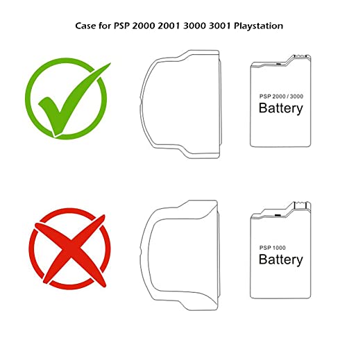 MagiDeal Battery Back Cover Door Case for PSP 2000 2001 3000 3001 Playstation Portable Repair Parts Replacement - Image 3