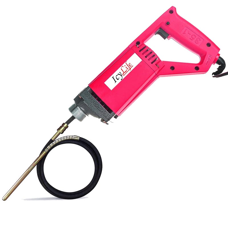 ICYLIFE ICYLIFE Concrete Vibrator With 2 Mitre Needle Shaft 1290WTT 13400RPM Electric Vibrator Machine  - Image 1