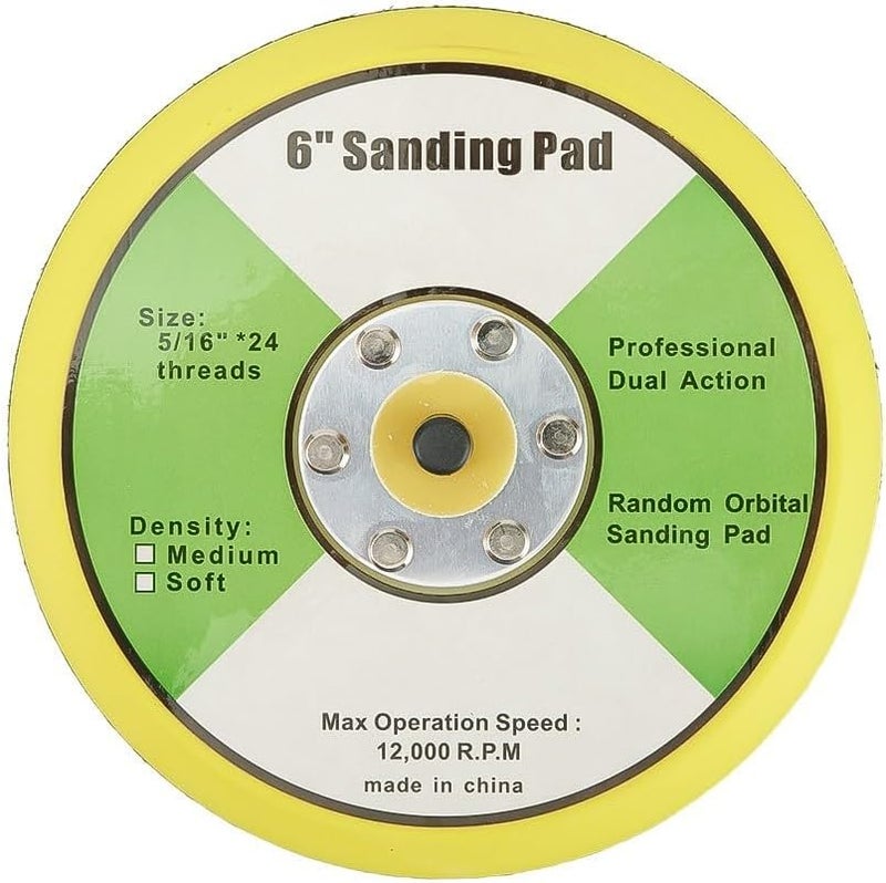 6 بوصة لوح دعم حلقي للهواء المضغوط ورق صنفرة مداري ودا ساندرز تلميع قرص محول - Image 2