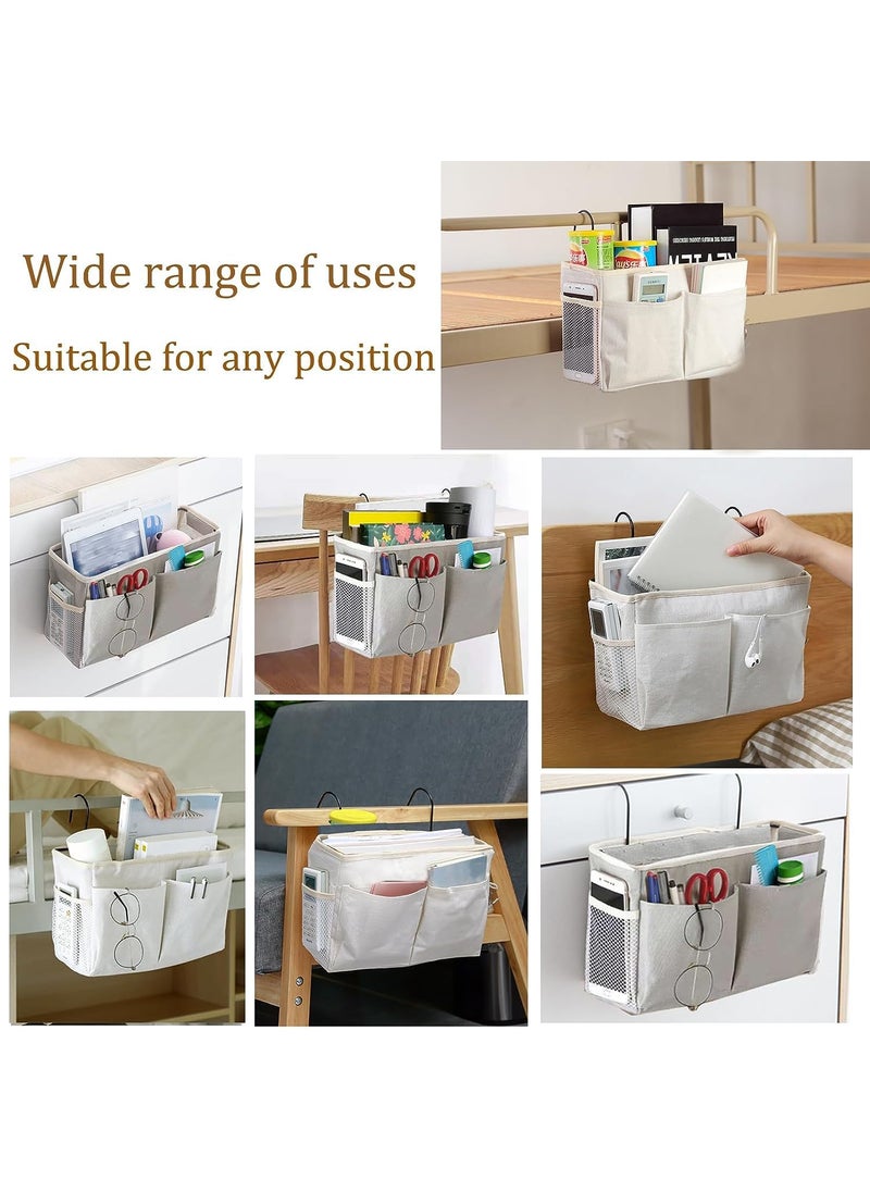 PATTAR PATTAR Bedside Caddy Essentials Pocket Hanging Storage Organizer Sofa Side Hanger Holder Bag for Dorm TV Remote Control Phones Magazines Tablets Pack of 1 Multicolor  - Image 4