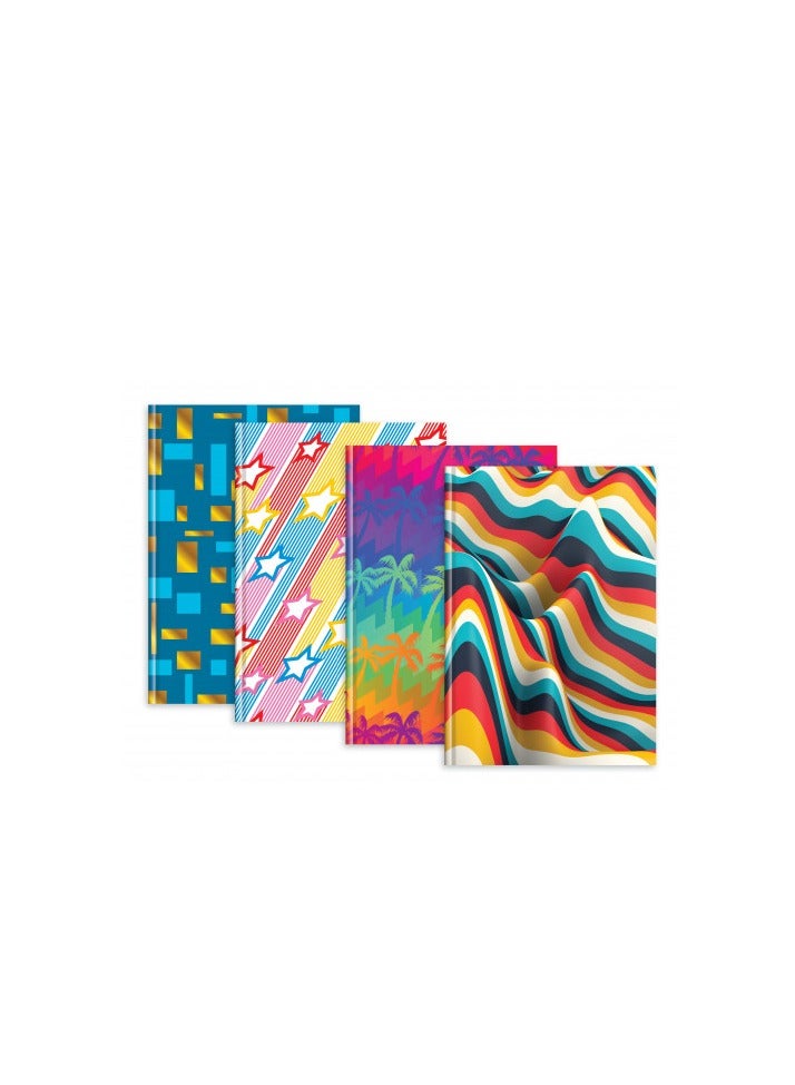 TIGER A4 Fashion Case.Bound 72Sheet  Assorted Designs · Notebooks Hard Cover - Image 2