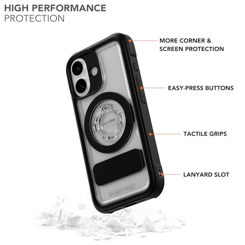 Rokform Crystal Case Compatible with iPhone 17 Magnetic Cover Clear - Image 3