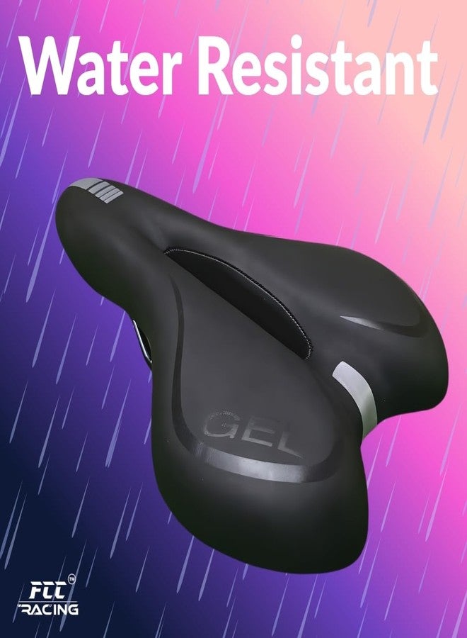 FCCRACING FCC Racing Gel Bicycle Seat - Comfortable Bicycle Saddle for Men & Women | Shock-Absorbing, Waterproof & Breathable Cushion for MTB, Road, Trekking & Cross Bikes - Image 4