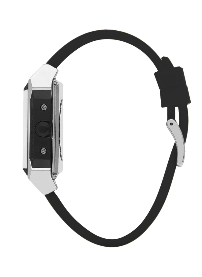 لي كوبر Men's G3265 Movement Watch, Automatic Display and Silicone Strap - LC07900.351, Black