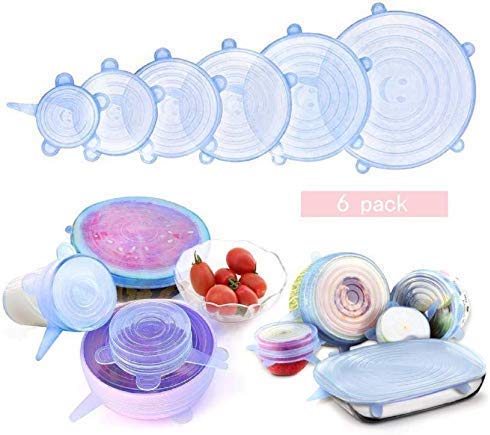 VENJA (LABEL) Venja Silicone Stretch Lids/Cover/Holder/Container, Dishwasher Microwave and Freezer Safe Lids Flexible Covers for Bowls/Cups Kitchen Set of 6(Multicolor) - Image 3