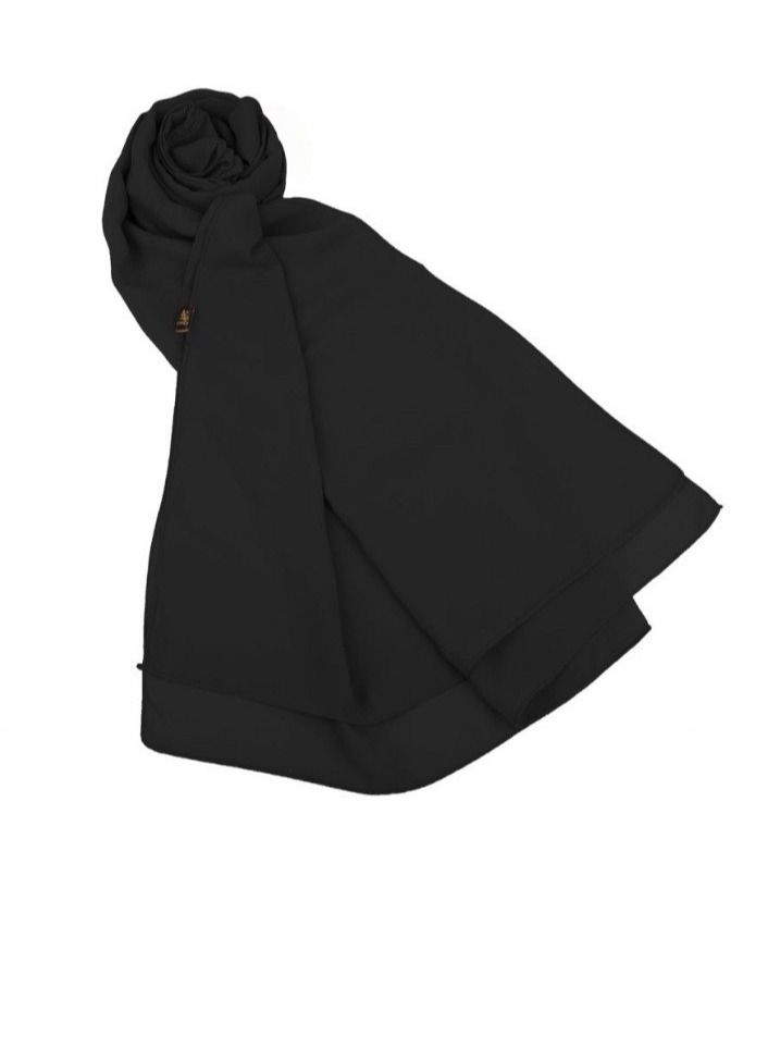 BHNS Fixed veil black and multi-colored plain vip - chiffon veil suitable for- abaya- clothes- hijab luxurious lightweight abaya Islamic women's scarf medium shawl with high quality  - Image 3