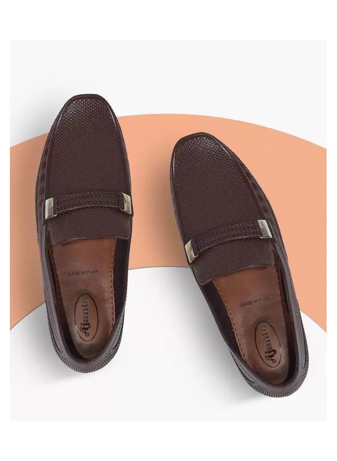 أجانتا أحذية رسمية للرجال PG 440 - أحذية سهلة الارتداء، أحذية مكتب - بني - Image 5