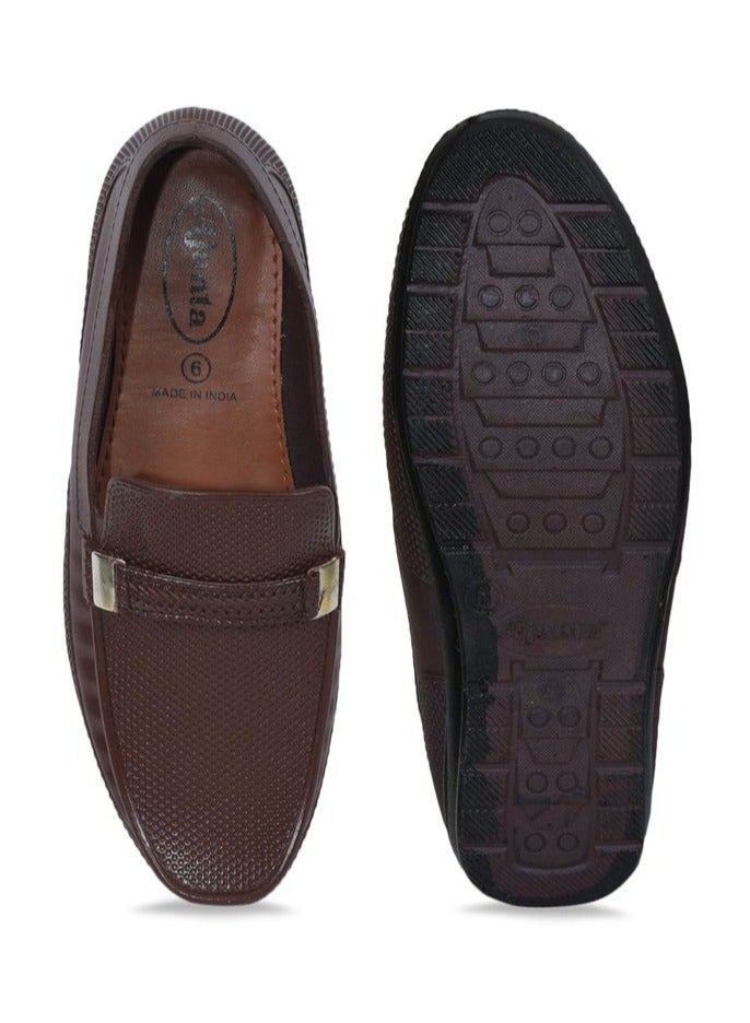 أجانتا أحذية رسمية للرجال PG 440 - أحذية سهلة الارتداء، أحذية مكتب - بني - Image 4