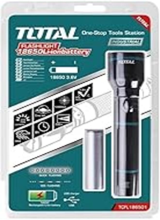 TOTAL TOTAL Linterna led 135/270 lumens Bat litioTCFL186501 item 5926 