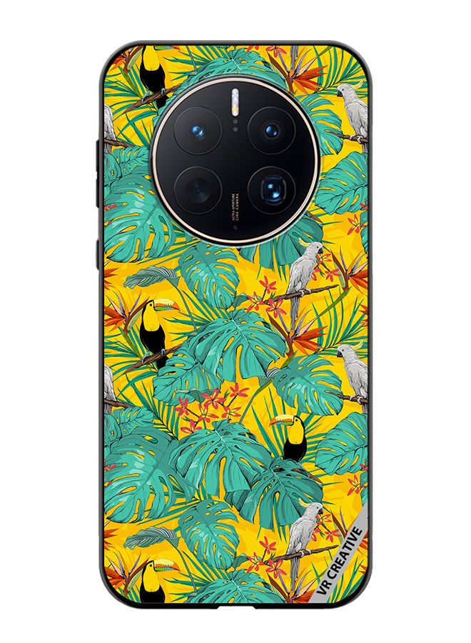 VR CREATIVE Protective Case Cover For Huawei Mate 50 Pro Jungle Bird Design Multicolour - Image 1