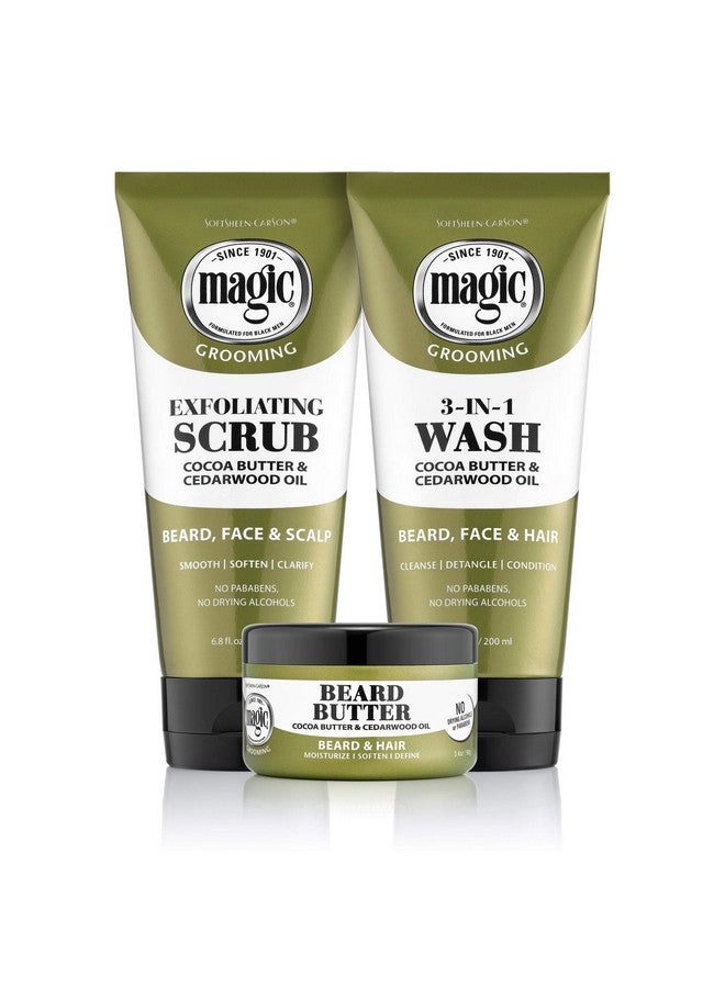 SoftSheen-Carson Magic Beard Wash 3 In 1 Cleanses And Conditions For Face Beard And Hair With Cocoa Butter And Shea Butter 6.8 Fluid Ounces - Image 3