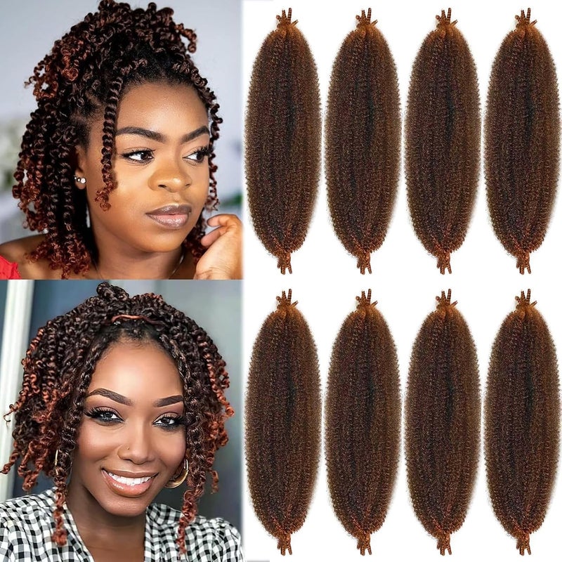 Chicmoi Marley Twist Braiding Hair Ombre 350 Springy Afro Twist Hair 16 Inch Twist Braiding Hair Extension for Passion Twist Hair T350 Spring Twist Crochet Hair for Black Women… - Image 1