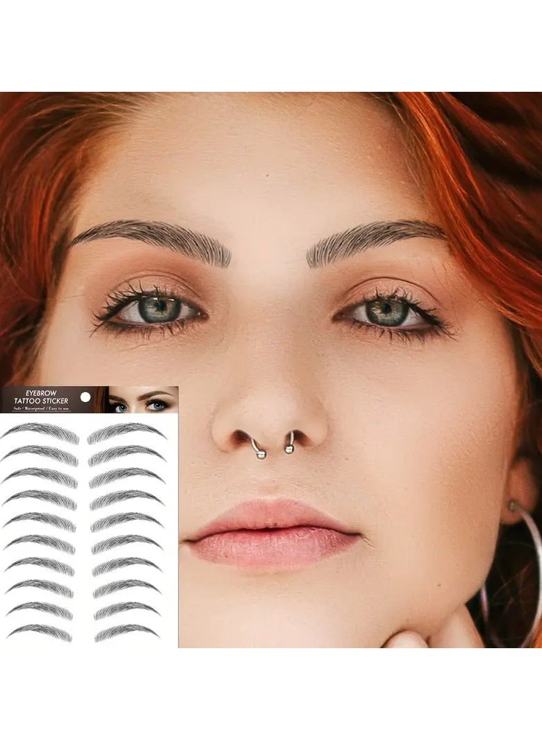 أوريتي ملصق الوشم الحاجب 1 ورقة طويلة الأمد مضادة للماء محاكاة ماكياج مستحضرات التجميل - Image 1