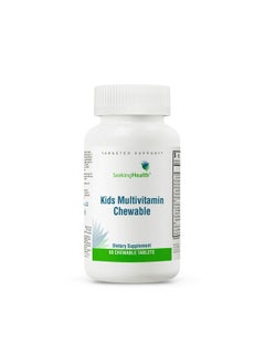 Seeking Health Kids Multivitamin Chewable, Formulated for Children’s Health, with L-5-MTHF L-Methylfolate, B12, Riboflavin, Vitamin A, Vegetarian (60 Chewable Tablets)*