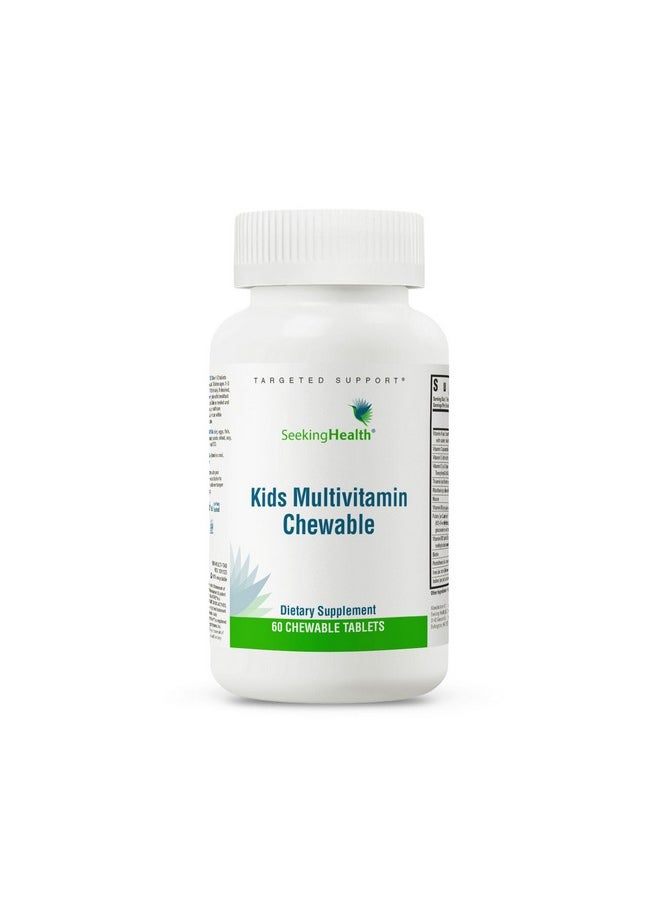 Seeking Health Seeking Health Kids Multivitamin Chewable, Formulated for Children’s Health, with L-5-MTHF L-Methylfolate, B12, Riboflavin, Vitamin A, Vegetarian (60 Chewable Tablets)*  - Image 1
