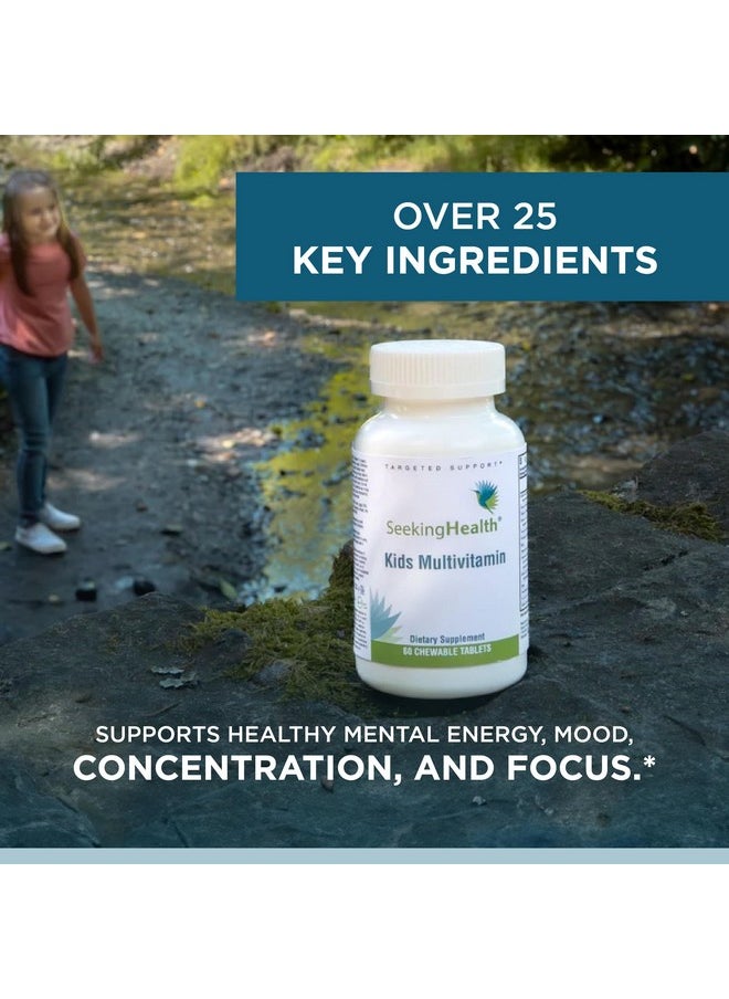 Seeking Health Seeking Health Kids Multivitamin Chewable, Formulated for Children’s Health, with L-5-MTHF L-Methylfolate, B12, Riboflavin, Vitamin A, Vegetarian (60 Chewable Tablets)*  - Image 5