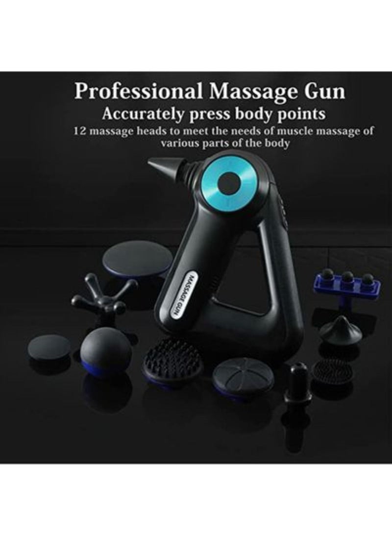 Multifunctional Massage Gun with 12 Interchangeable Massage Heads – Deep Tissue Percussion Muscle Massager for Pain Relief, Relaxation & Fitness Recovery - Image 4