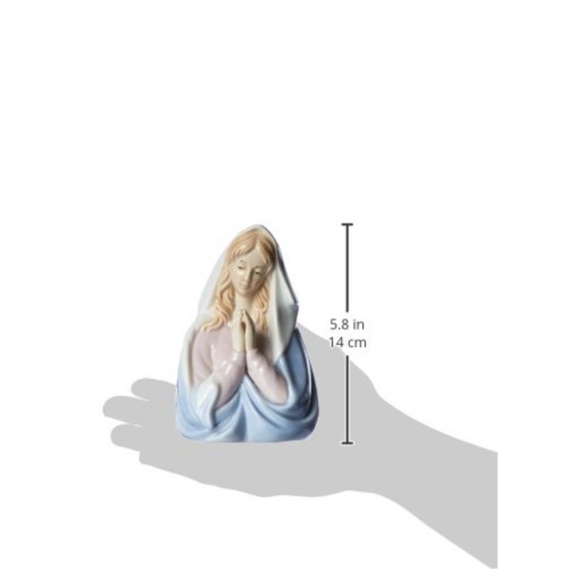 1260 Fine Porcelain Praying Madonna Night Light, 5-3/4-Inch - Image 3