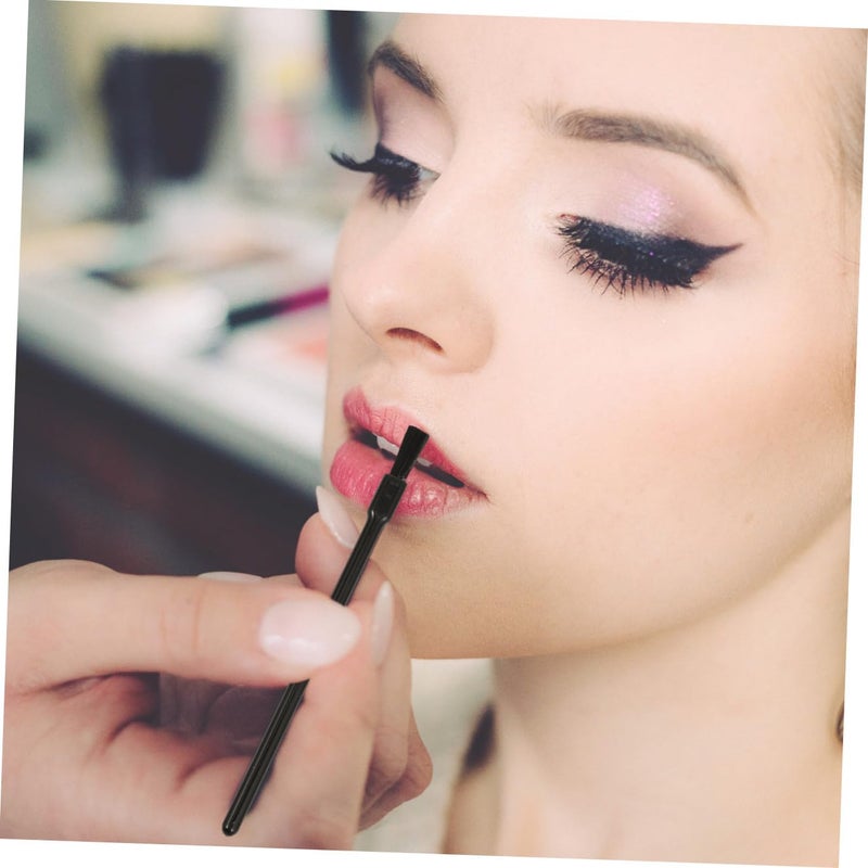 100pcs Disposable Lip Brush Portable Plastic Lip Gloss Applicator Makeup Tool for Travel and Professional Use - Image 5