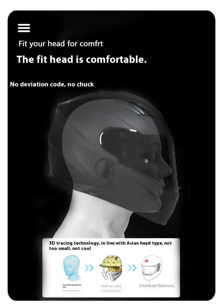 General - Full Face Motorbike Helmet Motorcycle Adult Rider Biker Sports Crash Helmet - Image 1