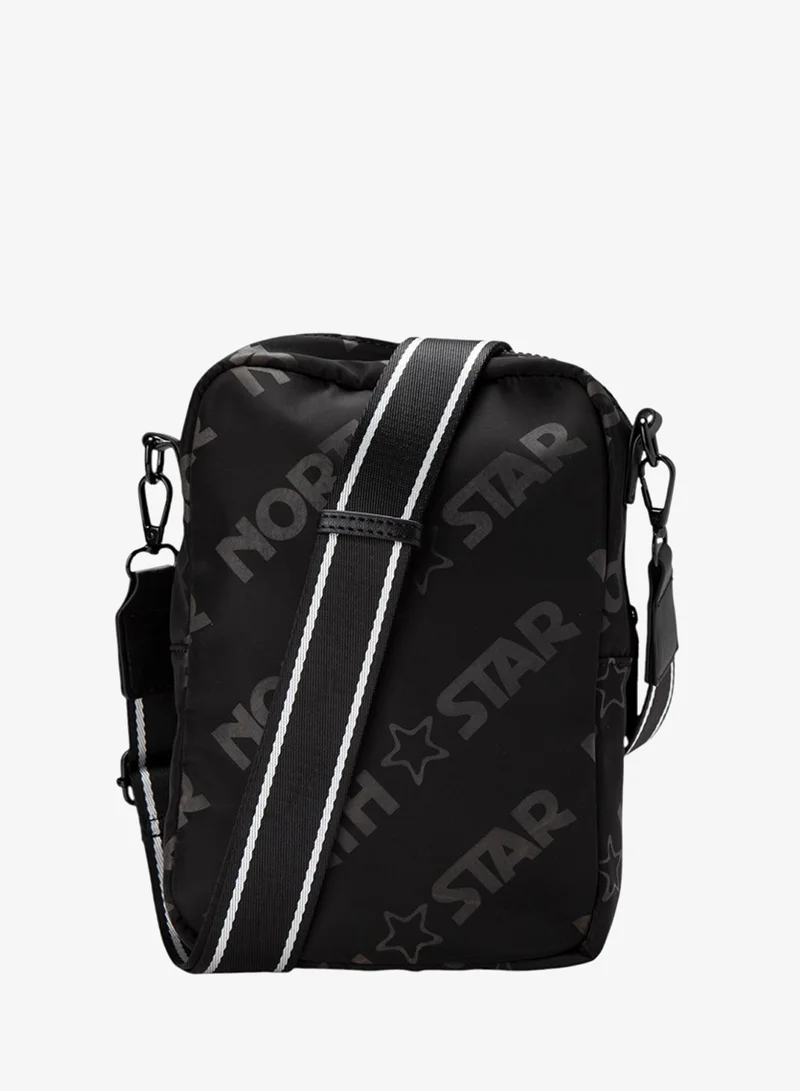 Bata Patterned Sling Bag Black