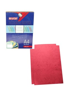 PARTNER 100-Piece A4 Size Binding Sheet Cover Red  - Image 1