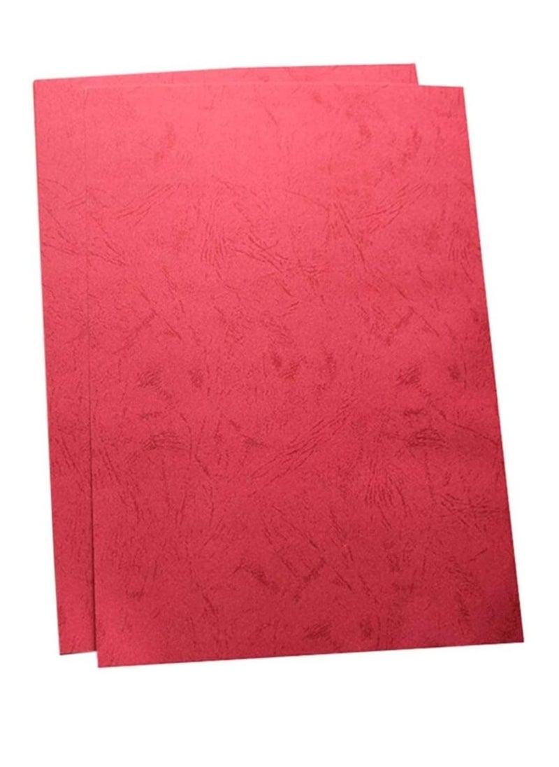 PARTNER - 100-Piece A4 Size Binding Sheet Cover Red - Image 1