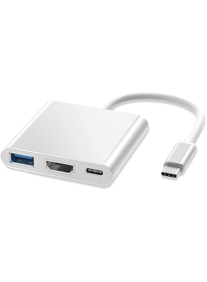 USB C to HDMI 4K Adapter with USB 3.0 Port and USB Charging Port - Wide Compatibility - 1 Piece - Image 1