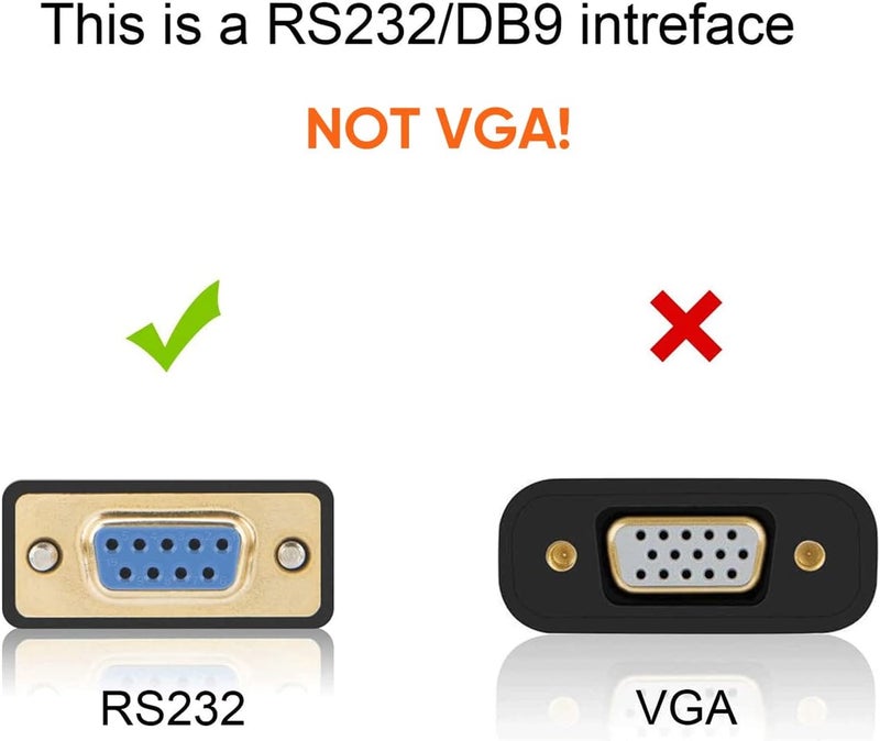 CableCreation USB to RS232 Adapter with FTDI Chipset, USB 2.0 Male to RS232 Female DB9 Serial Converter for Cashier Register, Modem, Scanner, Industriual Machinery, CNC and Above,Black - Image 2