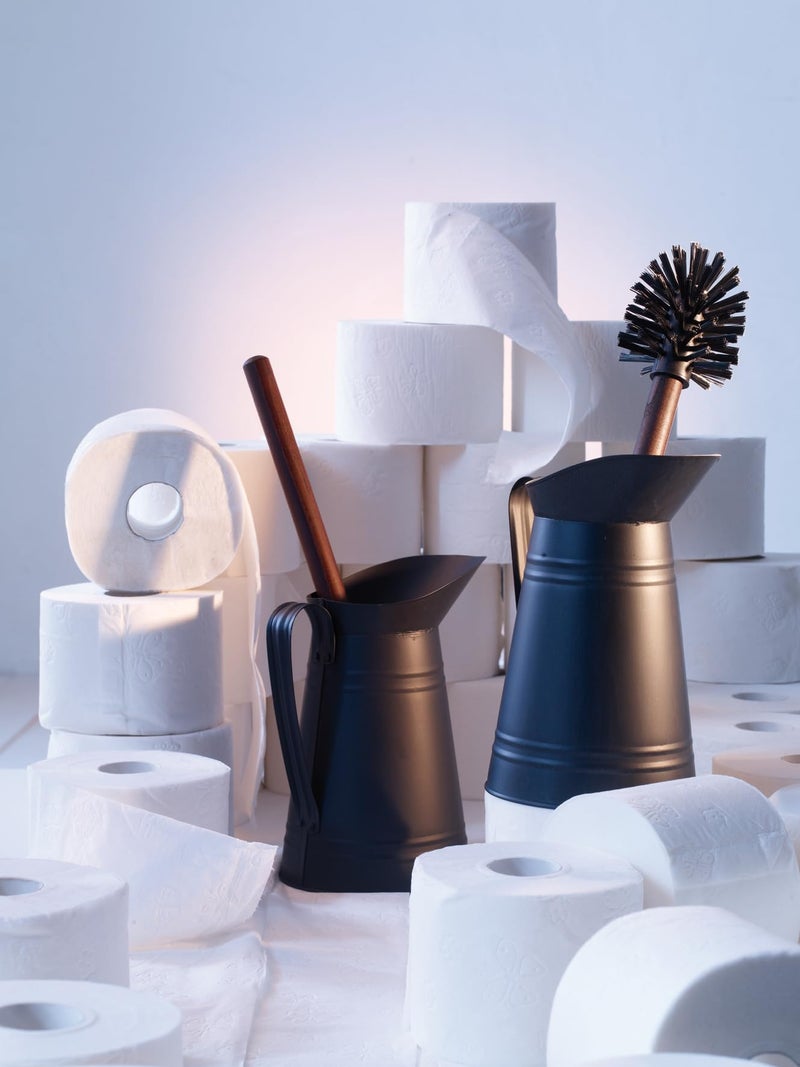 REDECKER Nylon Toilet Brush with Dark Coated Metal Holder, Oiled Thermowood Handle, Replaceable Head, Vintage Design, Made in Germany - Image 3