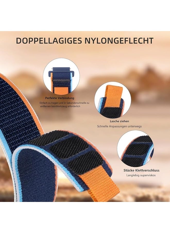 Alpine Loop Band Sport Nylon 20mm Compatible with Samsung Galaxy Watch 7/6/5/4 (40mm 44mm), Galaxy Watch 5 Pro (45mm), Galaxy Watch S2 Classic/Active 2 (40mm 44mm), Amazfit GTS 2/2e/3/3 Pro/4, GTS Mini Series (2/3/4 Mini), Bip 3 Pro – Adjustable Durable Replacement Strap for Men and Women - Image 3