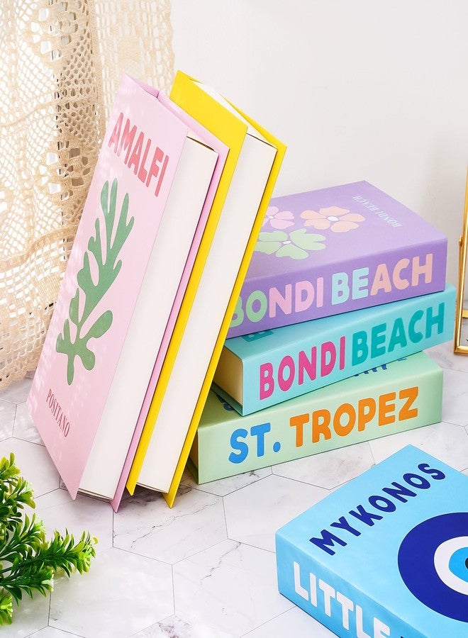 Whaline 6Pcs Preppy Decorative Books Foldable Fake Books Bundle Room Decor Aesthetic Coffee Table Books Decor for Back to School Classroom Display Office Home Bookshelf Decor Stuff Things - Image 4