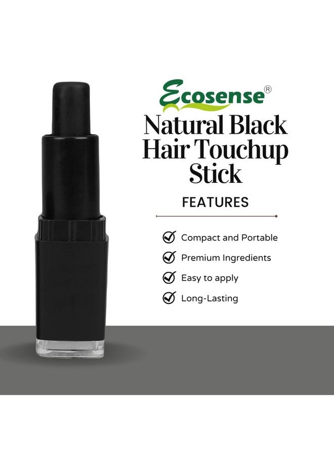 Ecosense True Black Temporary Hair Color Stick For Women And Men Temporary Hair Colour Natural Ingredients (Pack Of 2) - Image 2