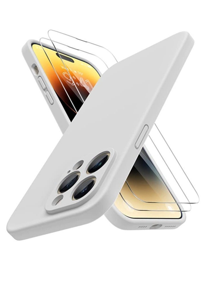 Raxoom iPhone 14 Pro Max Case, with 2 Pack Screen Protectors,[Upgraded Enhanced Camera Protection],Shockproof Liquid Silicone Case with Microfiber Lining,6.7 inch - Image 5