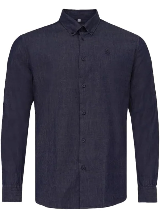Cedro Navy Denim Shirt for Men