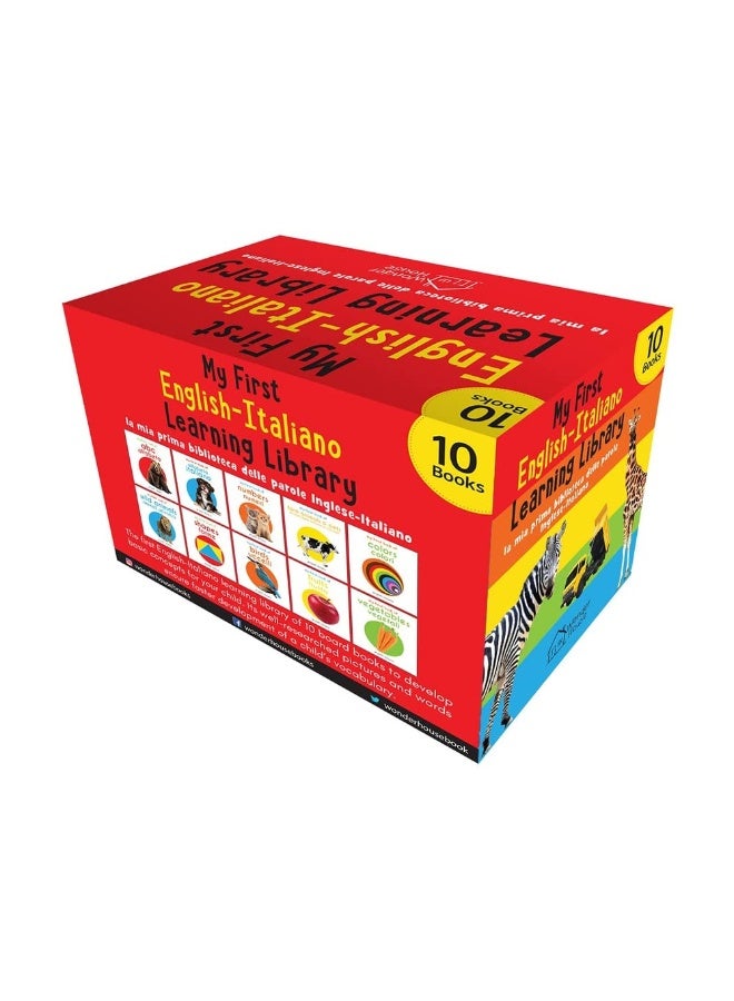 Wonder House Books My First English-Italiano Learning Library (la mia prima biblioteca delle parole Inglese-Italiano) : Boxset of 10 English - Italian Board  - Image 3