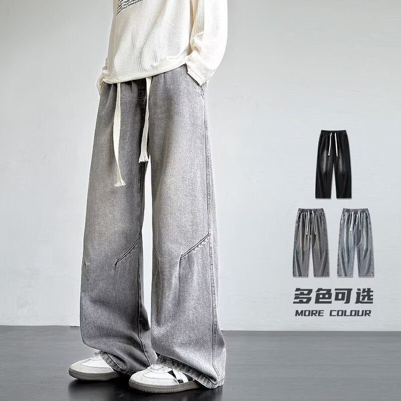 Unisex Classic Denim Jeans Loose Fit Daily Outdoor Wear - Image 1
